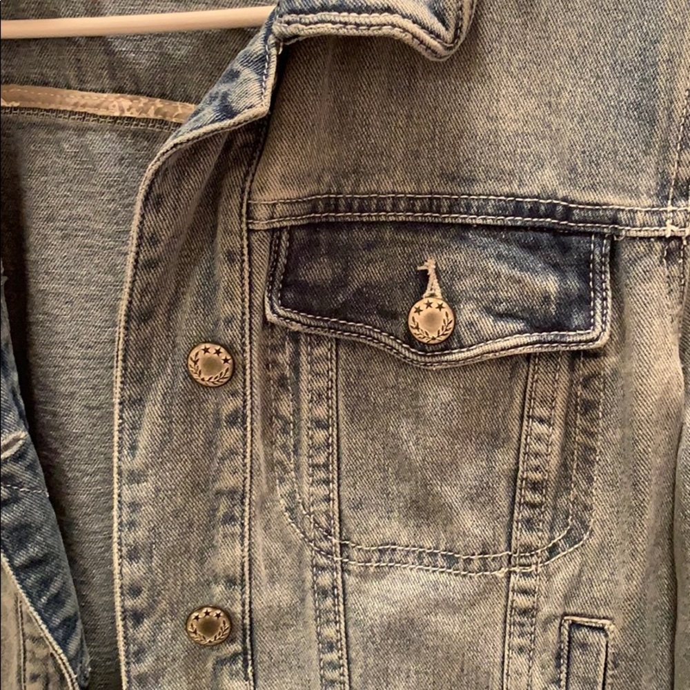 Free People Light Blue Jean Jacket - Picture 6 of 6
